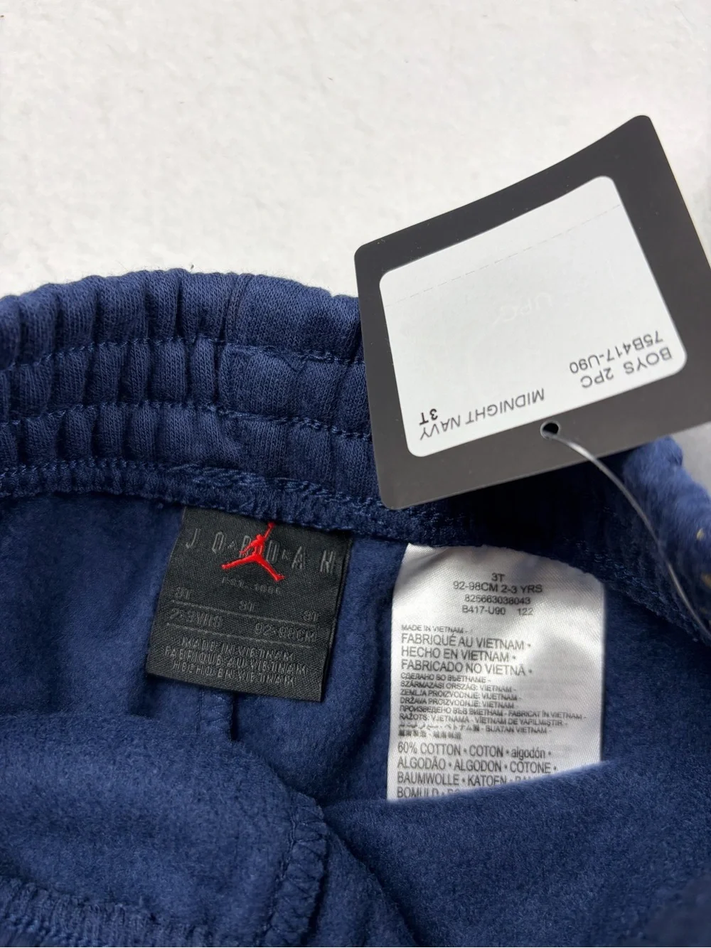 NWT Jordan x Zion Williamson Boys Hoodie & Joggers Set Midnight Navy